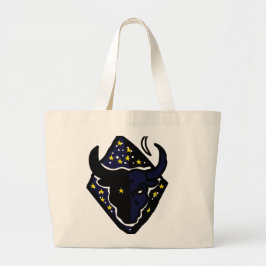 Bull Sign Spirit Tote – Steady Zodiac Personality Jumbo Tygkasse