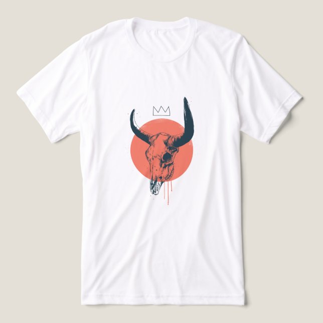 Bull skalle T-Shirt (Design Framsida)