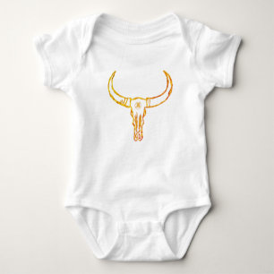 Bull Skull Jersey Bodykostym T Shirt
