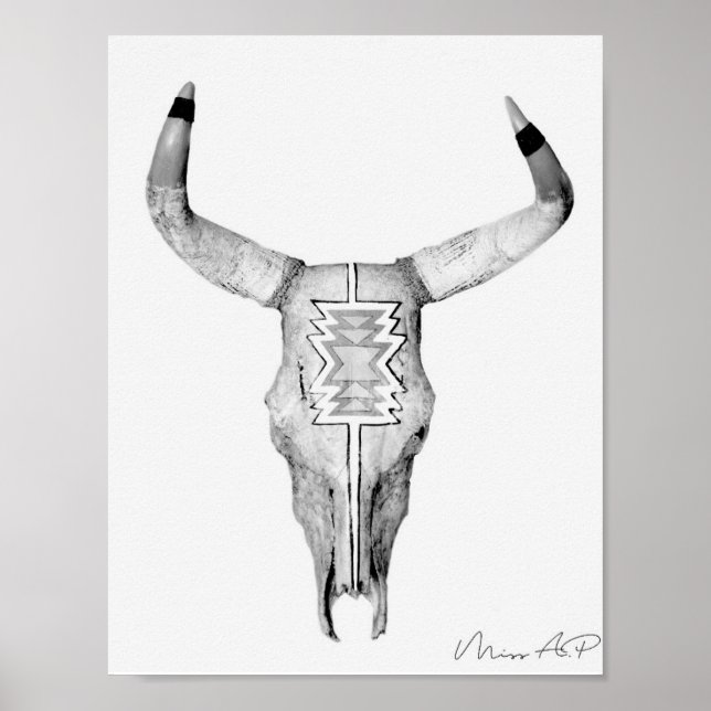 Bull Skull Poster (Framsidan)