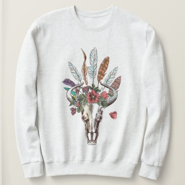 Bull Skull T Shirt (Design framsida)