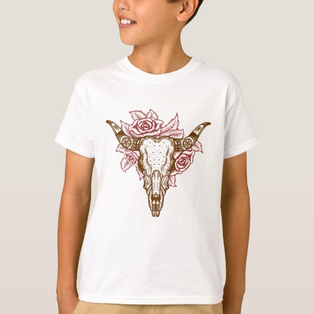 Bull Skull T Shirt (Framsida)