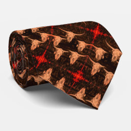 Bull Skull Westerna Land Brown Red Rustic Slips