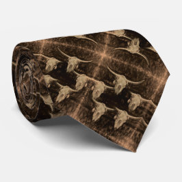 Bull Skull Westerna Land Brown Sepia Rustic Art Slips
