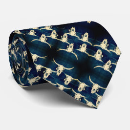 Bull Skull Westerna Land Indigo Blue Rustic Slips