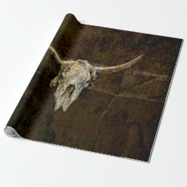 Bull Skull Westernare Land Brown Old Rustic Grunge Presentpapper