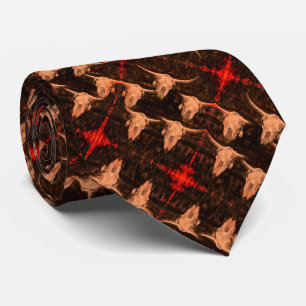 Bull Skull Westernare Land Brown Red Rustic Slips