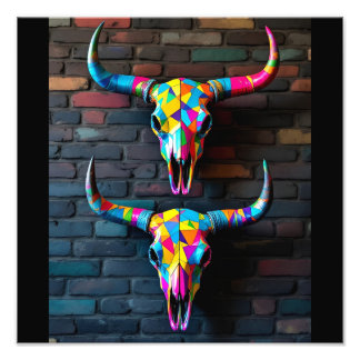 Bull Skulls Fototryck