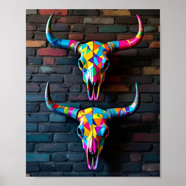 Bull Skulls  Poster (Framsidan)