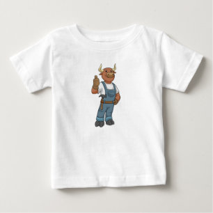 Bull som Handyman med Hammer T Shirt