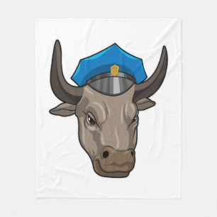 Bull som polis fleecefilt