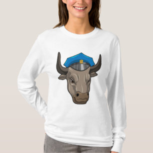 Bull som polis t shirt