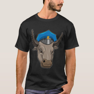Bull som polis t shirt