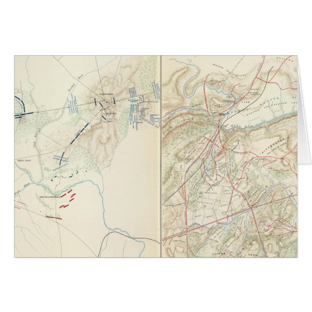 Bull Springa, Manassas Hälsningskort (Framsidan Horizontal)