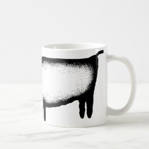 Bull - svart kaffemugg