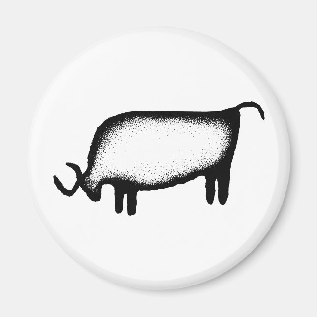 Bull - svart magnet (Framsidan)