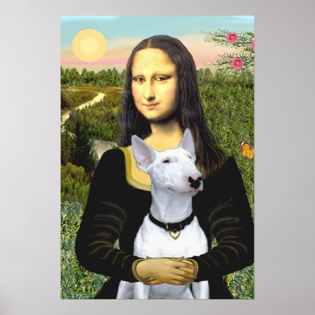 Bull Terrier 1 - Mona Lisa Poster (Framsidan)