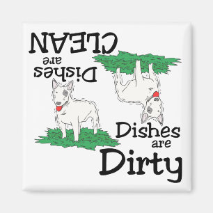 Bull Terrier Älskare Dishwasher Magnet