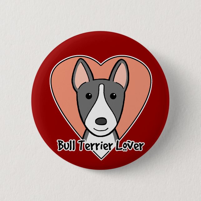 Bull Terrier Älskare Knapp (Framsida)
