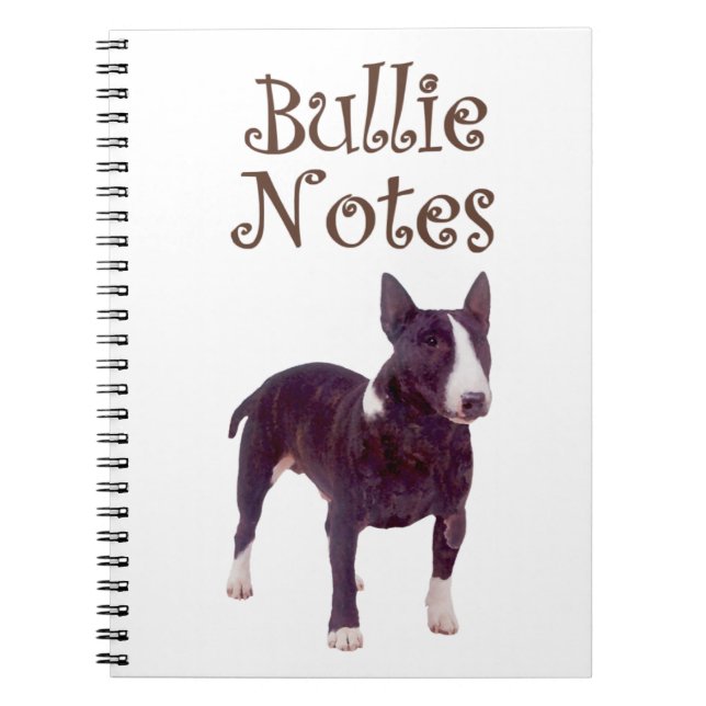 Bull Terrier anteckningsbok (Framsidan)