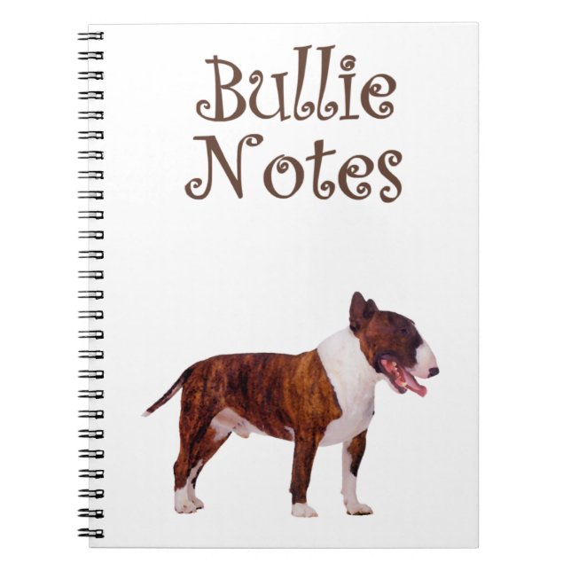 Bull Terrier anteckningsbok (Framsidan)