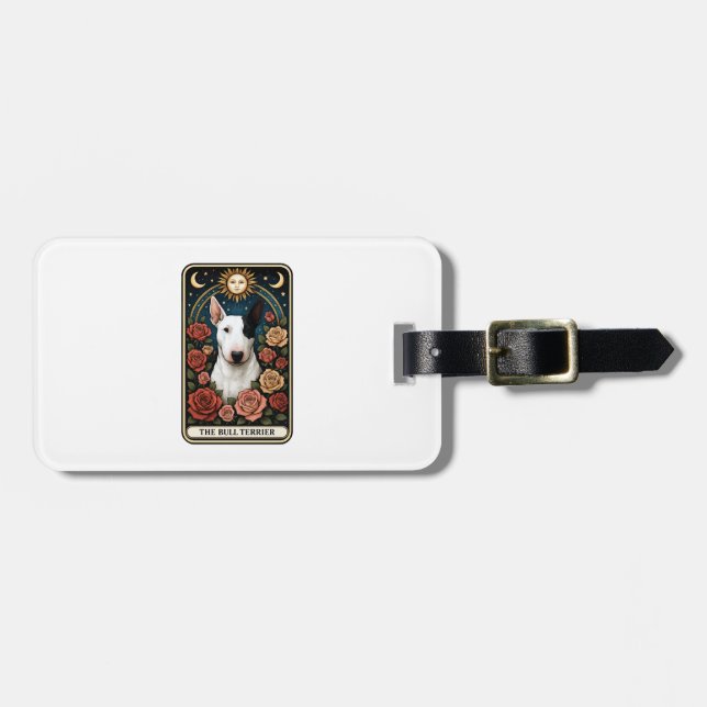 Bull Terrier Bagagebricka (Horisontell Framsida)