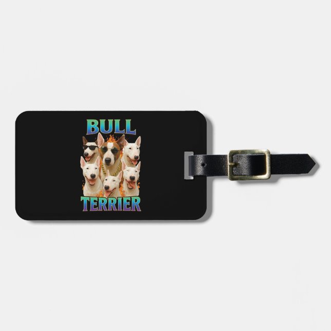 Bull Terrier  Bagagebricka (Horisontell Framsida)