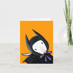 Bull Terrier BatDog Card Kort