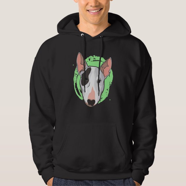 Bull Terrier Breed Dog Owner Hoodie (Framsida)