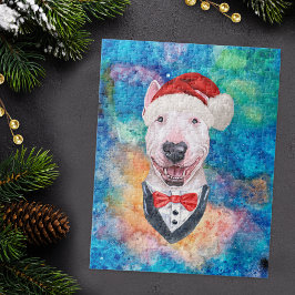Bull Terrier Breed Hund jul Pussel