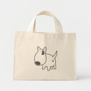 Bull Terrier - bully_illu_bruno_3c Mini Tygkasse
