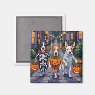 Bull Terrier Busar-på-trick Halloween-kostymer Magnet