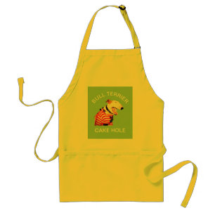 BULL TERRIER CAKE HÅL - Apron Förkläde
