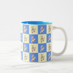 Bull Terrier Checkered Mugg