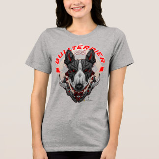 BULL TERRIER Cyberpunk Samurai Elite T Shirt