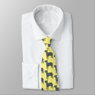 Bull Terrier English Gult&Blue Grid Gult Nacke Slips