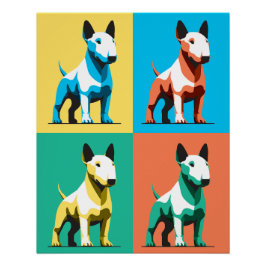 Bull Terrier-färgstark Perfect Poster