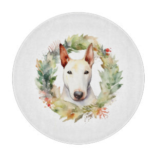 Bull Terrier God Jul WAN Festive Valp