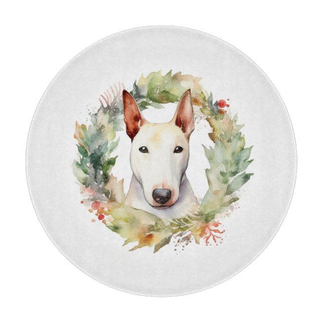 Bull Terrier God Jul WAN Festive Valp (Framsidan)