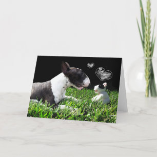 Bull Terrier Greeting Card Kort