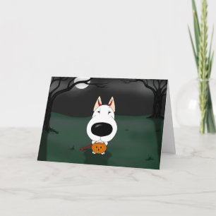 Bull Terrier Halloween Kort