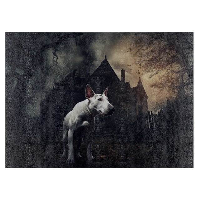 Bull Terrier Halloween Scary (Framsidan)