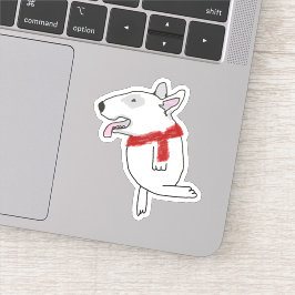 Bull Terrier har möjlighet att resa Klistermärken