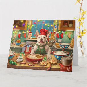 Bull Terrier Holiday Bakning: Festiv jul Kort