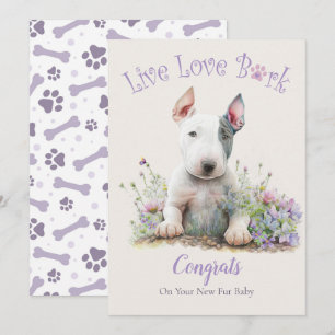 Bull Terrier Hund Adoption, Gotcha Day Kort