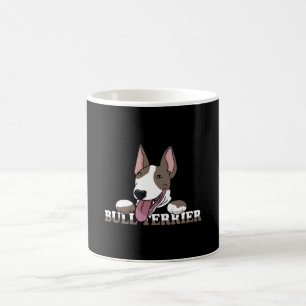 Bull Terrier Hund älskare Hundar Coola Funny Gift Kaffemugg