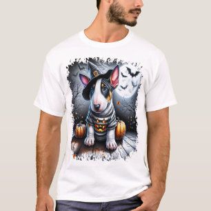 Bull Terrier Hund Halloween T Shirt