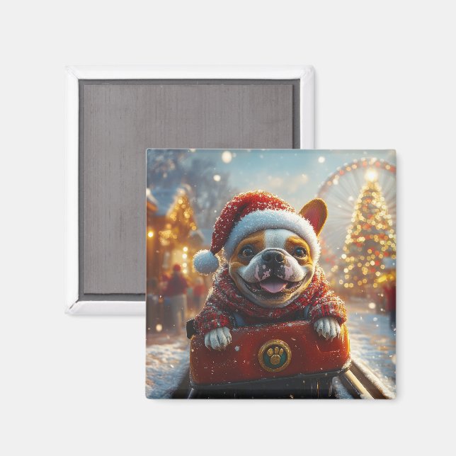 Bull Terrier Hund jul Magnet (Front/Back)