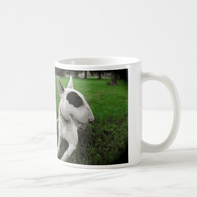 Bull Terrier Hund Kaffemugg (Höger)