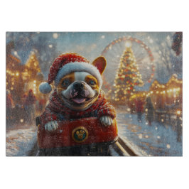 Bull Terrier Hund Rulltrappa Jul